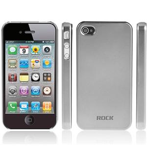 ROCK洛克 苹果 iphone 4 naked shell裸壳 钛金 手机套 太空银