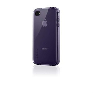 紫色 贝尔金Belkin iPhone 4代 4G 手机套 保护套 TPU防滑清水套