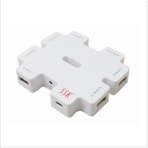 飚王SSK积木SHU011 USB HUB USB2.0高速 七口集线器 可带7块硬盘