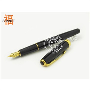 派克08卓尔福系列丽雅黑金夹墨水笔/钢笔 派克钢笔