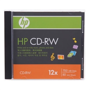 【当当自营】 HP 惠普 CD-RW 12速 700MB 单片盒装 刻录盘