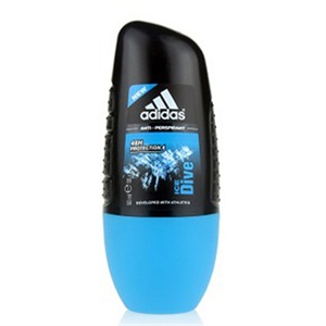 货到付款 adidas 阿迪达斯 男士止汗滚珠50ml 走珠香体液-冰点