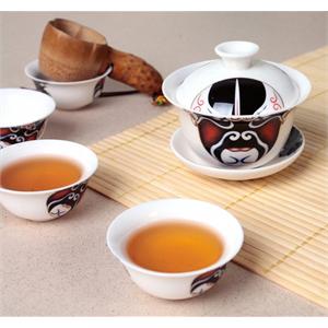 【思喜】 景德镇陶瓷 功夫茶具套装 京剧脸谱盖碗 CJ-D023