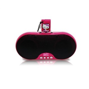 Hello Kitty卡通音箱锂电迷你插卡FM收音音箱凯蒂猫锂电音箱现货