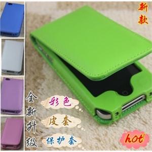 jdt 苹果 iphone 4 皮套外壳 翻盖 上下 保护套 手机套 多色可选