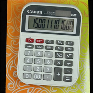 佳能 canon ws-112h 计算器 ws112h 小号台式 12位数