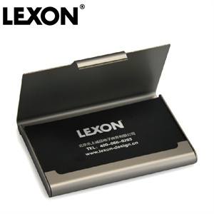 法国LEXON 时尚创意名片盒 名片夹 LD14X 枪色