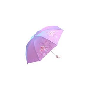 天堂10款307E闪银丝印变色龙防紫外线晴雨伞A0574