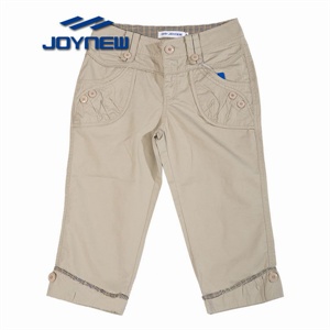 JoyNew 简约修身纯棉中低腰多袋休闲裤WK0016