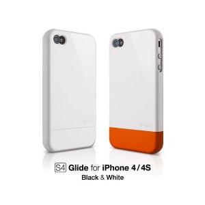 Elago S4 Glide iPhone 4 4S 外壳 双色壳 苹果4代 白橙亮面