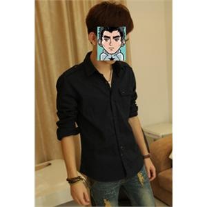 【品牌直供】2011新款 时尚 单口袋 肩章 男士工装衬衫 905-934