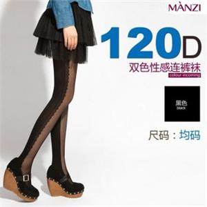 2011新款 双色修长腿型 连裤袜 丝袜-120D 时尚调皮