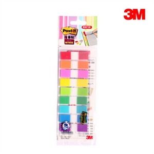 3M post-it报事贴 683-9CF指示标签 11片*9色 便利贴 便签条