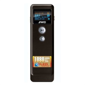 【当当自营】 JWD 京华 录音笔 HQ-10 睿智黑 4G（专业动态降噪PCM线性录音 钛金属质）