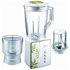 美的（Midea）BM253B搅拌机 白色绿色点缀 1.25L 250W