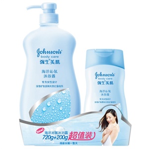 强生美肌 海洋沁氧沐浴露720g+200g超值装