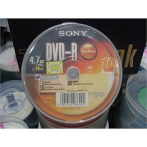 索尼SONY DVD-R 16X 10片桶装 刻录光盘