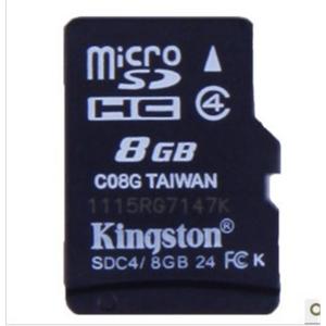 金士顿 TF/8G/micro SDHC 手机内存卡 SDC4 TF卡 BFZ