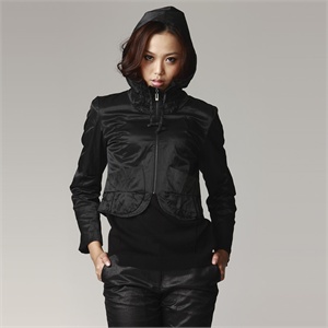 【品牌直供】CORONA 黑色连帽女装外套 1236711
