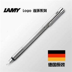 德国lamy凌美logo连环系列钢笔 06不锈钢拉丝钢笔 含上墨器