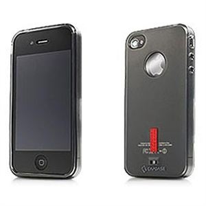 卡登仕 iPhone 4代 玲珑保护套 黑色（玲珑硅胶套+屏幕膜+LGGO膜+包+支架）