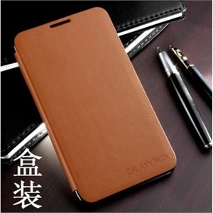 三星i9220手机套 皮套 N7000 i889 i9228 保护套 原装皮套棕橙2色