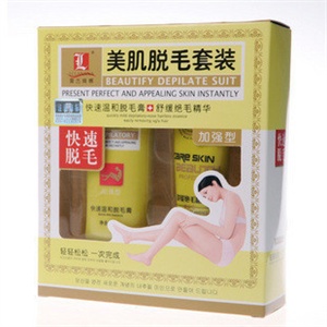 露兰姬娜美肌脱毛套装 快速温和脱毛膏70g＋舒缓绝毛精华35g