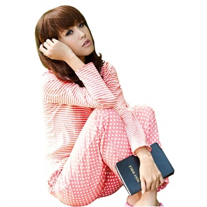 2011秋新歌瑞尔世说心语舒适休闲长袖棉家居服女士睡衣套装