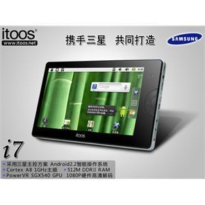 itoos i7 7寸触摸屏 3G MID 平板电脑 1080P 8G mp5