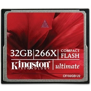 金士顿（Kingston）32GB 266X CF存储卡（CF/32GB-U2）