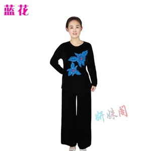 妍姝阁 中老年女装大码女装妈妈装 金丝绒女装灯芯绒