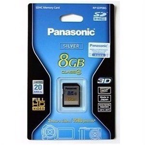 Panasonic/松下 原装存储卡8G SD卡 8GB SDHC 20MB/S