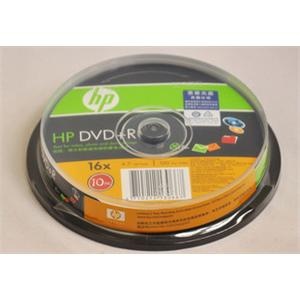 正品 HP 惠普 DVD空白刻录盘 16X DVD+R 10片桶装