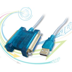 帝特 DT-5009 USB2.0 转25孔并口/25针串口线 1。8米