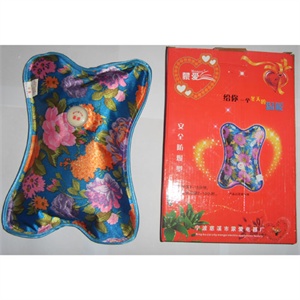 富嘉电热暖水袋/电暖袋/暖手袋/暖手宝 丝光七彩烫金 枕头型
