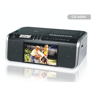 熊猫 CD-4000 便携DVD 7寸屏 新品磁带电视USB SD全功能播放器