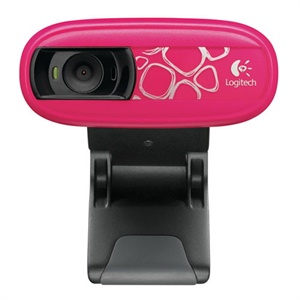 【当当自营】 Logitech 罗技 摄像头 C170 红粉石