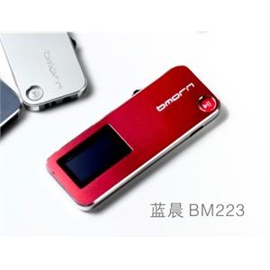 蓝晨 BM-223 4GB 支持FM调频的MP3 私模超薄/独有PAD洁音降噪技术