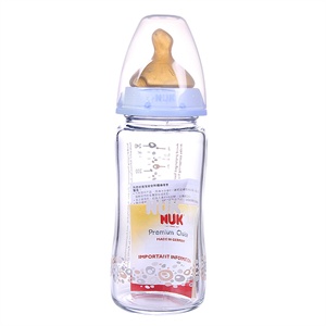 NUK宽口径玻璃奶瓶240ml/1号乳胶奶嘴904.845/745.702