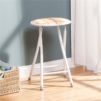 好事达 红色条纹 布面钢折叠椅子 19元