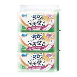 苏菲 完美贴合40P无香型×3三联包