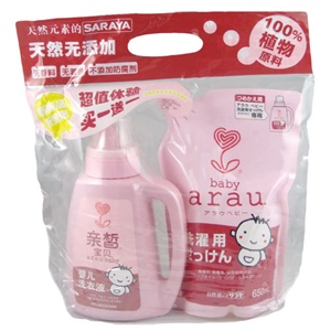 亲皙宝贝洗衣液组合装(洗衣液800ml+洗衣液补充装650ml)
