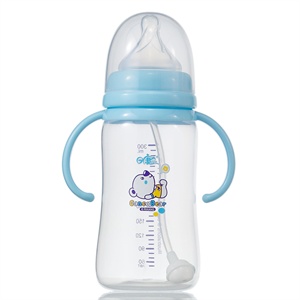 日康 宽口有柄自动奶瓶（300ml.PP)RK-3127
