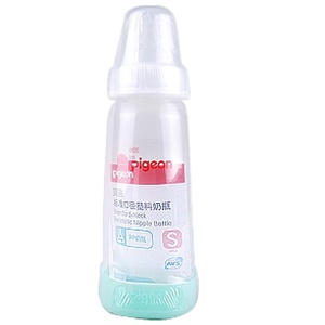 贝亲标准口径PP加耐高温环保奶瓶/配S号奶嘴200ml AA53/AA83
