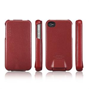 韩国SGP Leather Argos Apple iPhone 4 硬质超薄 皮套 红色