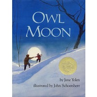 Owl Moon (Caldecott Medal Book) 《月下看猫头鹰》(1988年 凯迪克金奖绘本，精装 ISBN9780399214578)