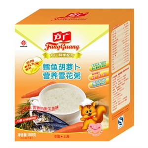 方广鳕鱼胡萝卜营养雪花粥150g