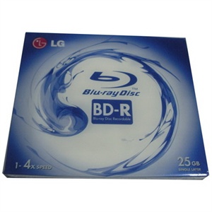 【当当销售配送】LG BD-R 4X 25GB 蓝光 韩产 单片盒装 刻录盘