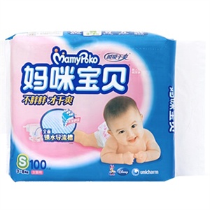 妈咪宝贝瞬息干爽纸尿裤S女100片