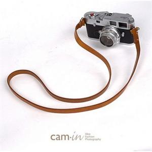 Cam-in 真皮相机背带 牛皮背带 D款 黄棕色 CAM2203